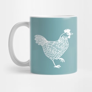 White Hen Mug